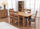 Danube 1.4 m Extending Set Open W/Faux Leather Seat Chairs